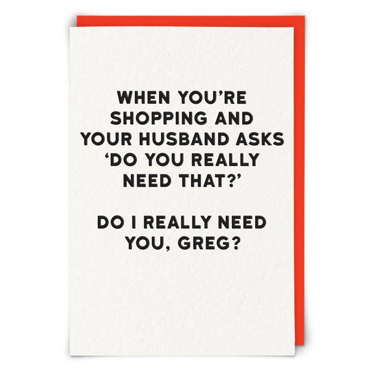 Shopping Greetings Card