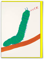 Funny David Shrigley Caterpillar Birthday Card