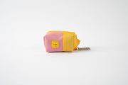 Poop Bag Carrier (Recycled materials): Yellow/Pink