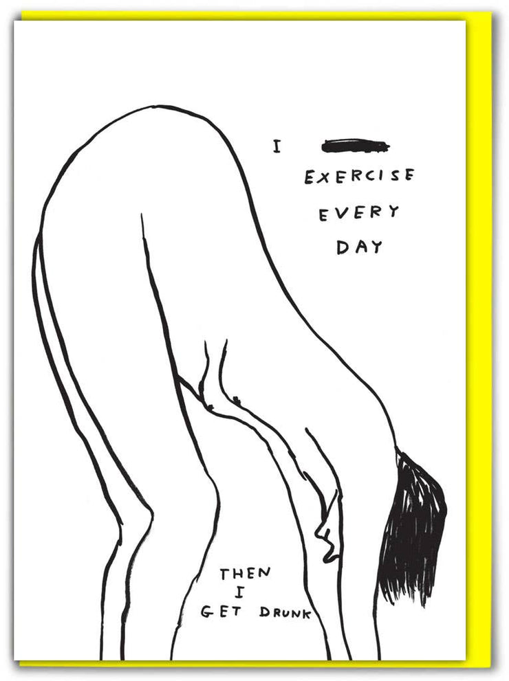 David Shrigley Card Exercise Every Day