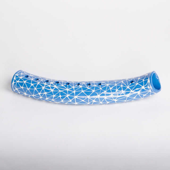 Blue Porcelain Galaxy Menorah