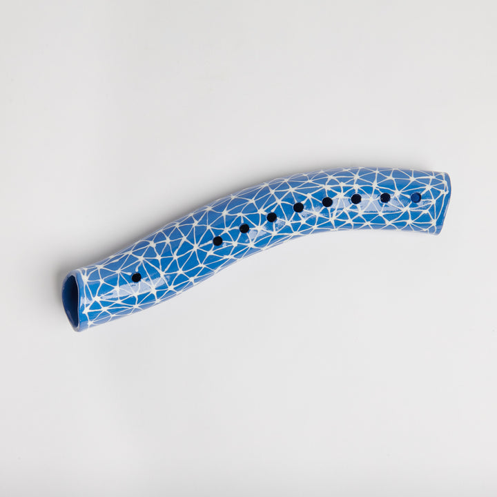 Blue Porcelain Galaxy Menorah