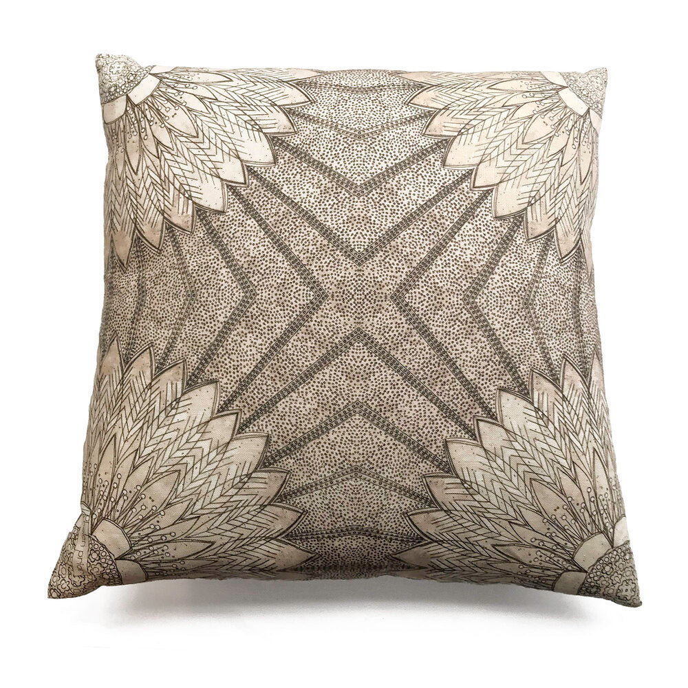 Sunflower Radiance Reversible Linen Pillow
