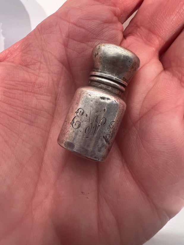 Antique 19th Century Sterling Mini Perfume Bottle