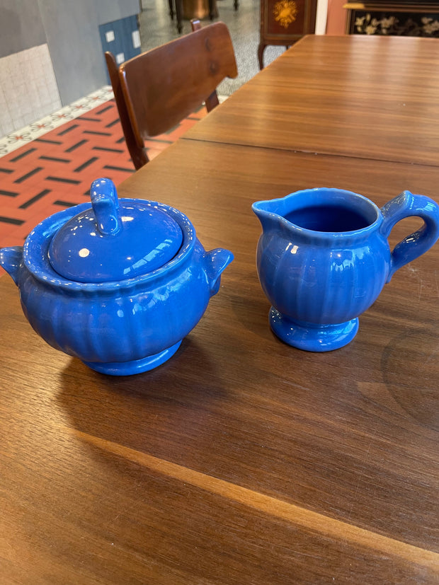 Soft Blue Creamer & Sugar Set