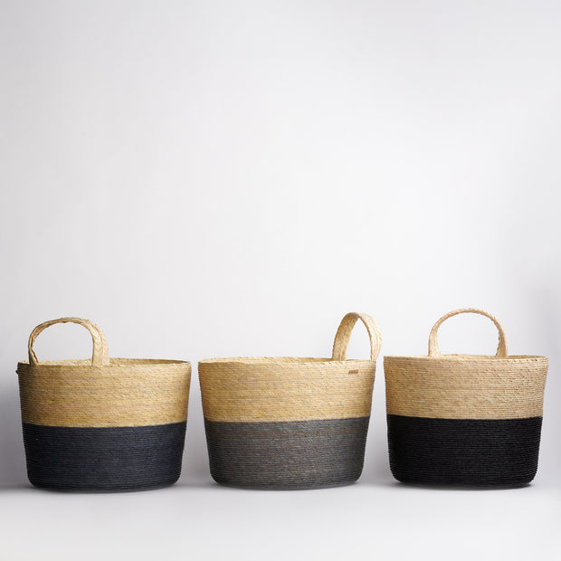 Handmade Palm Hanging Basket - Short