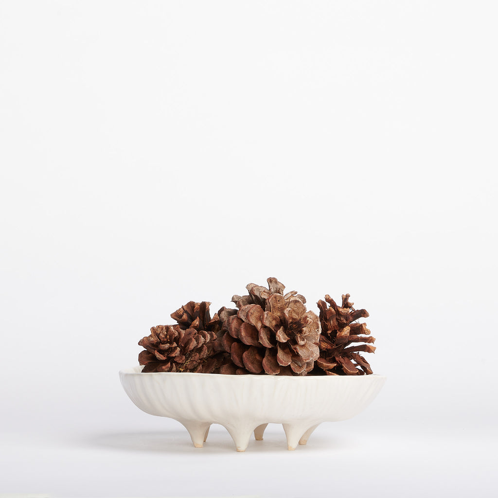 Stoneware Large Footed Bowl