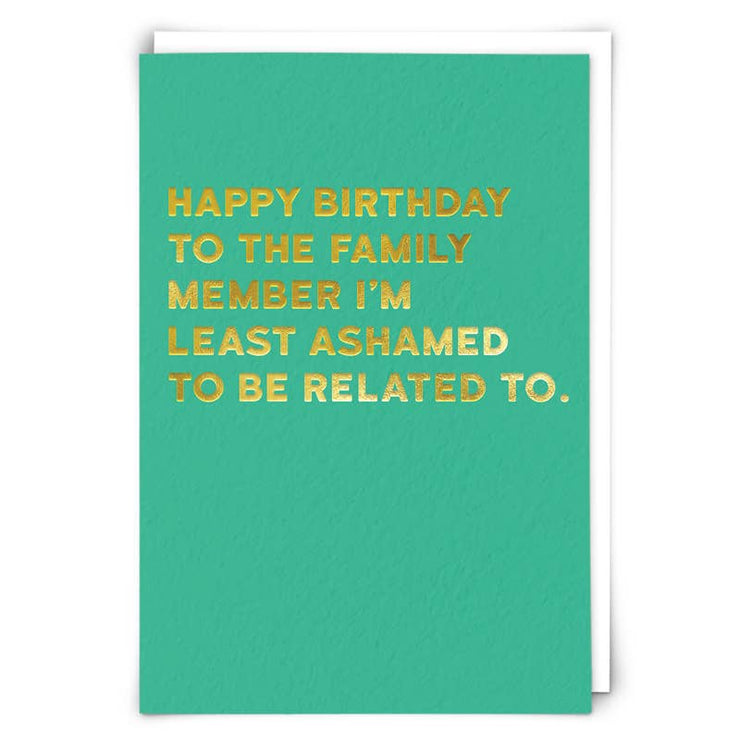 Ashamed Greetings Card