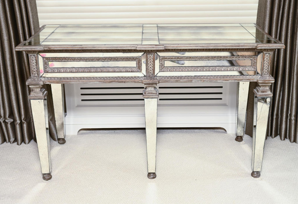 AMY HOWARD COLLECTION MIRRORED CONSOLE TABLE