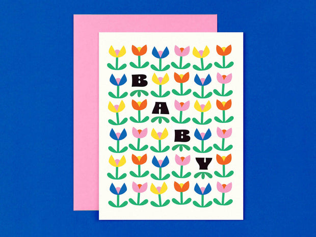 Tulip Baby Card