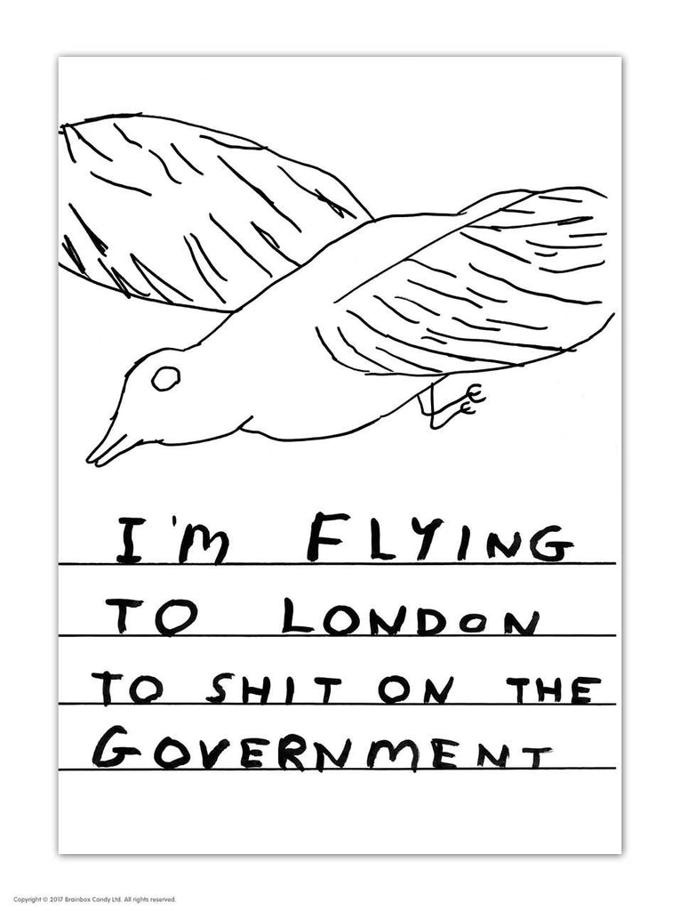 Postcard Shit On Government