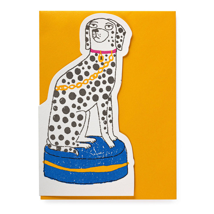Dalmatian Cutout Greeting Card