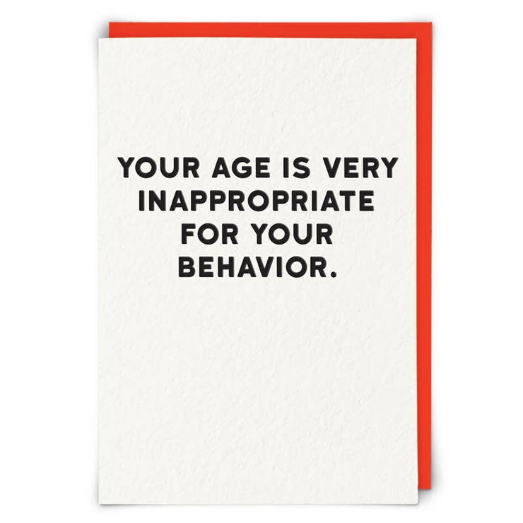 Behavior Greetings Card