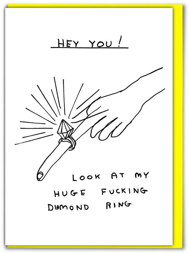 David Shrigley Card /  Huge Fucking Diamond Ring