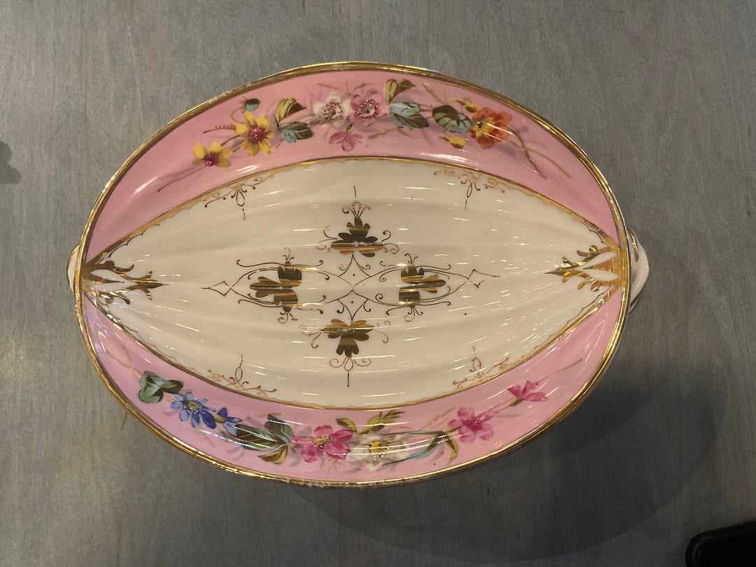 Fluted Oval Bowl