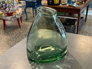 Antique Green Ripple Vase