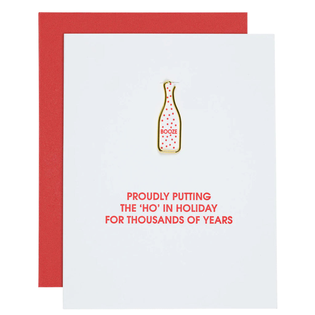 Ho Holiday Paper Clip Card