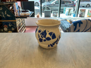 Blurred Blue Glyph Vase