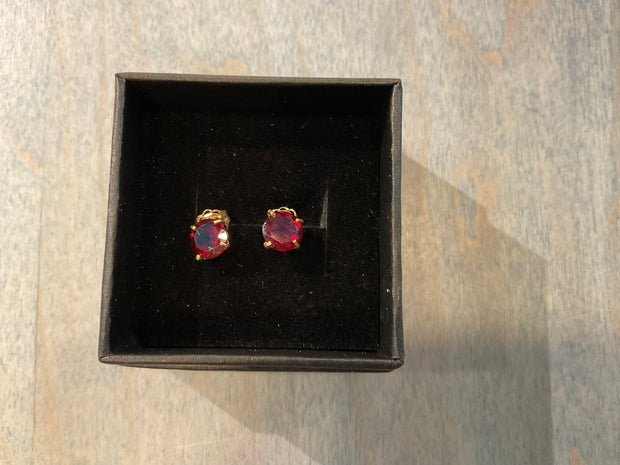 Garnet Studs