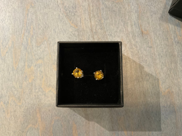 Yellow Diamond Studs