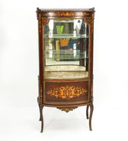 ANTIQUE FRENCH STYLE INLAID VITRINE