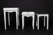 Contemporary White painted Side Tables (3)